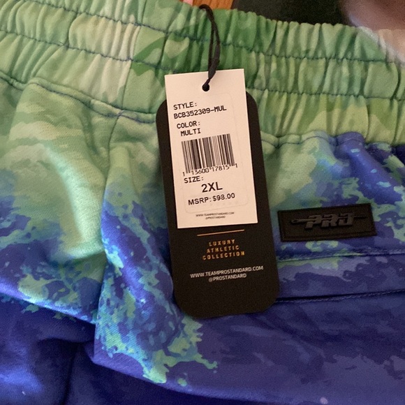 Multi Color Tie Die Bulls Shorts - Picture 4 of 6